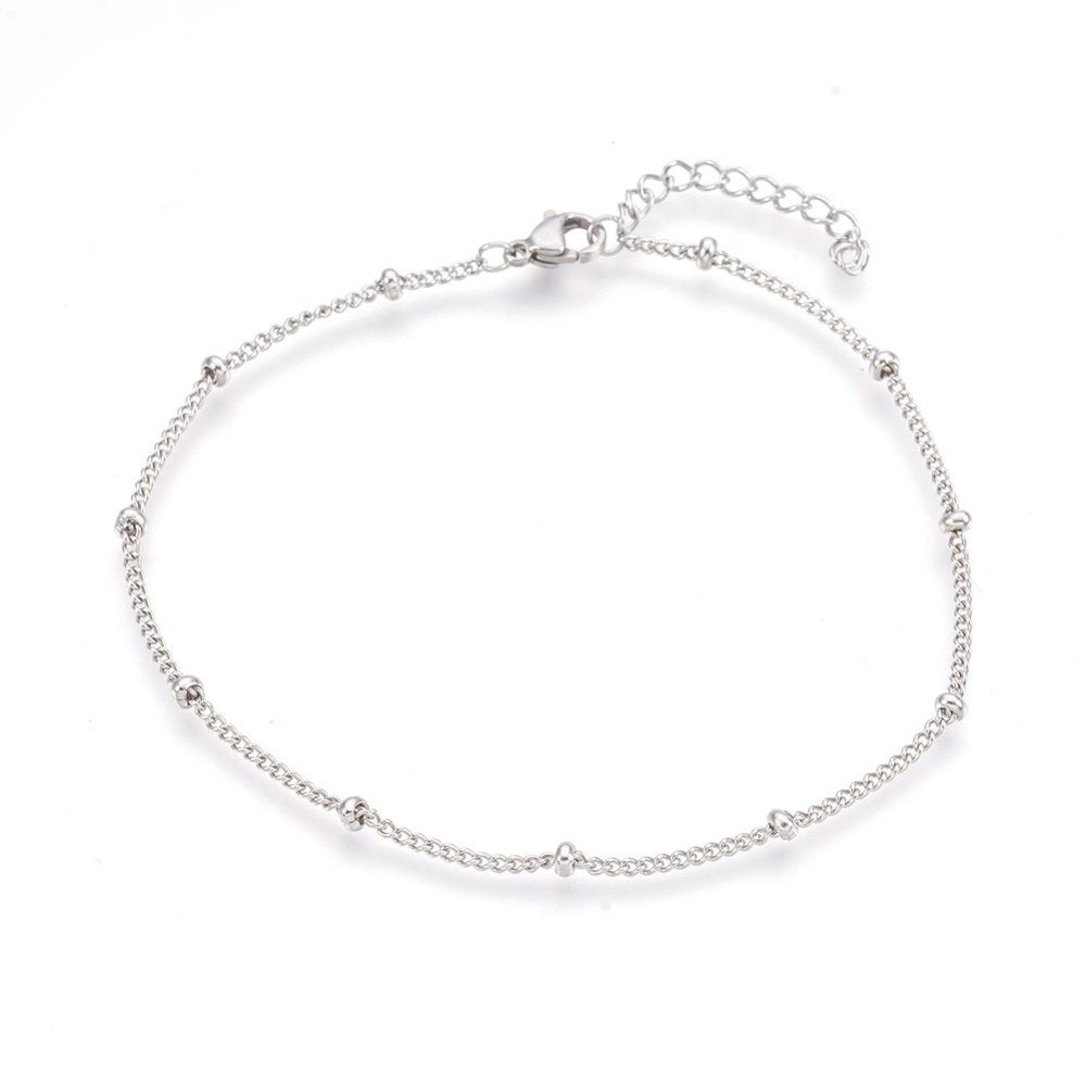 Tobillera de bolitas