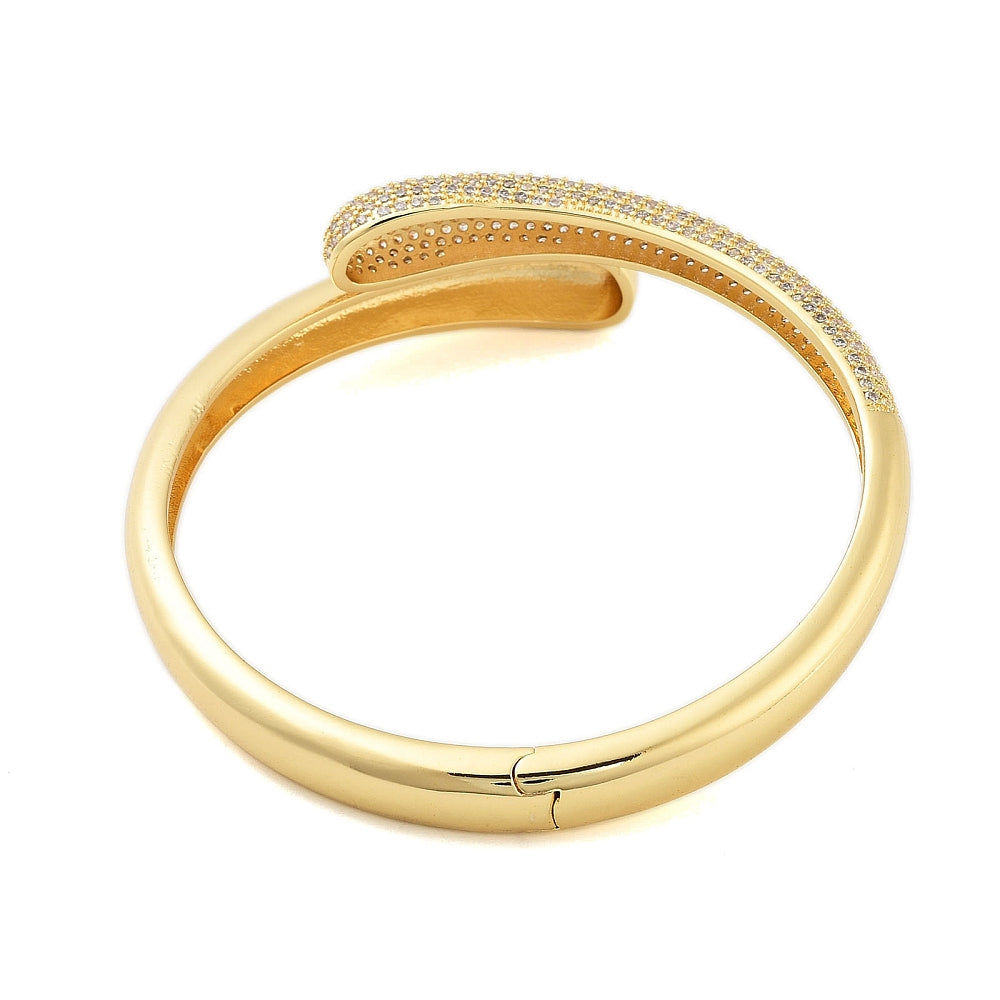 Brazalete abierto de circonia cúbica