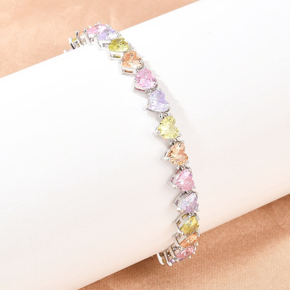 Pulsera Tennis forma Corazón