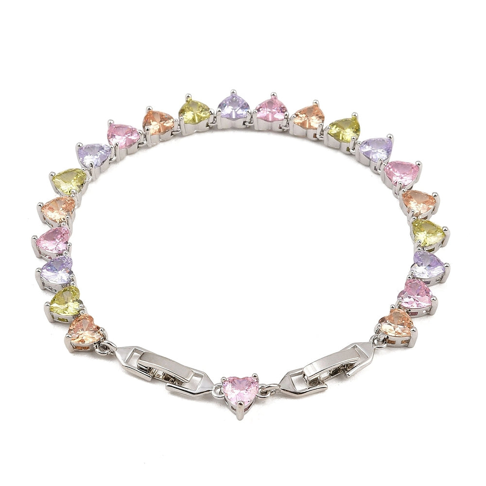 Pulsera Tennis forma Corazón
