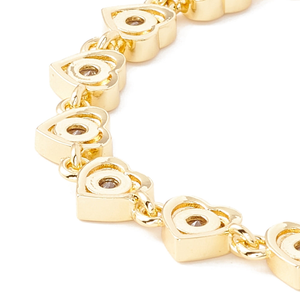 Pulsera de cadena de eslabones de corazón