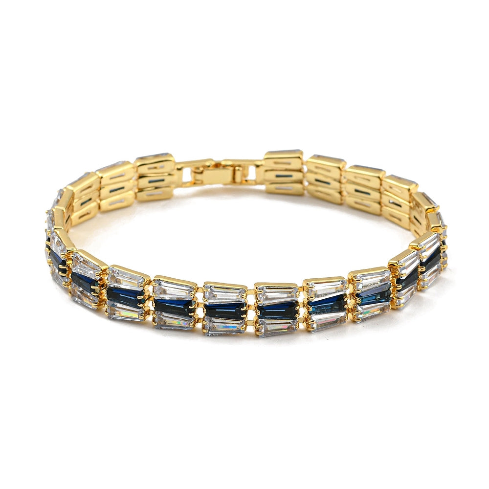 Pulsera de eslabones rectangulares