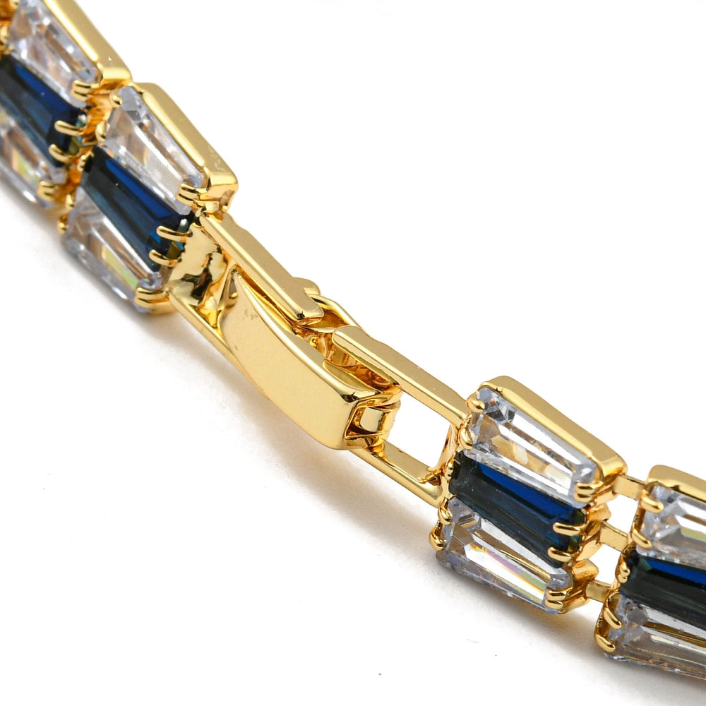 Pulsera de eslabones rectangulares
