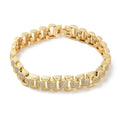 Pulseras de eslabones rectangulares