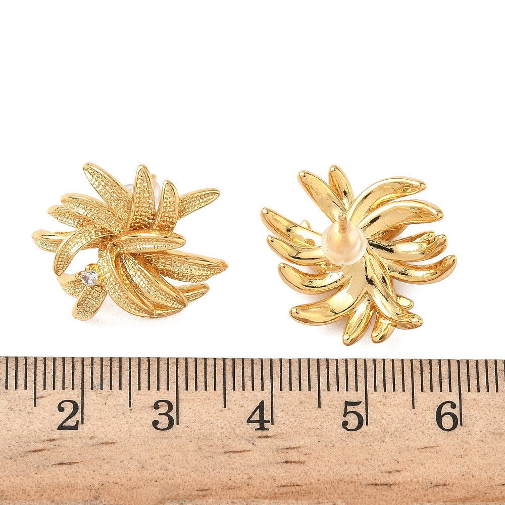 Aretes de Flor y Circonias