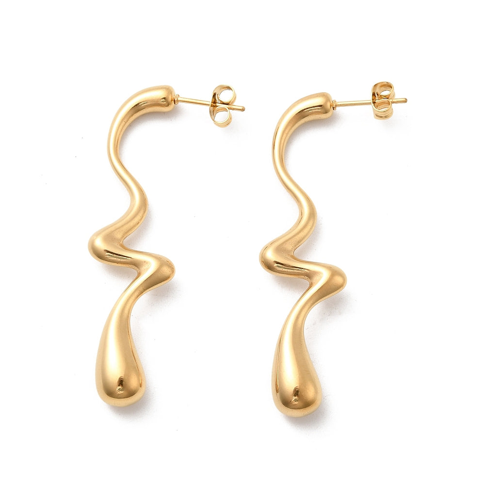 Aretes de lágrima irregulares