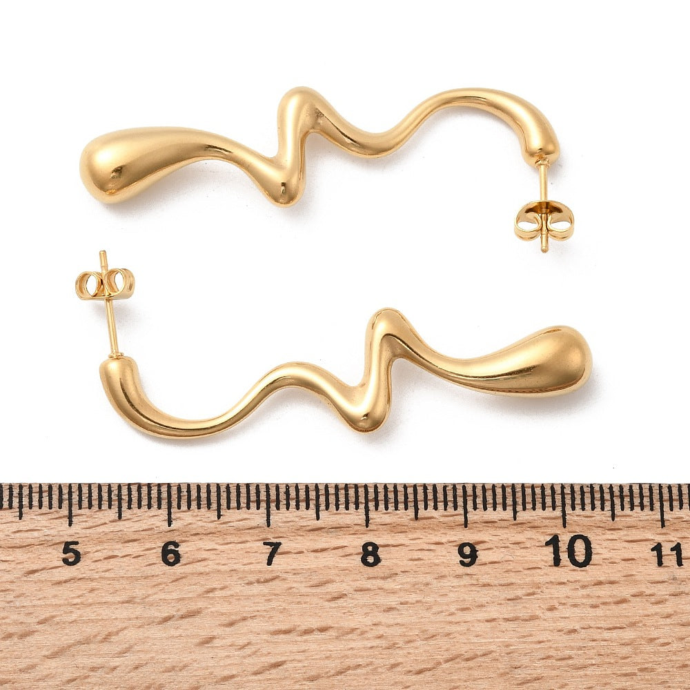 Aretes de lágrima irregulares