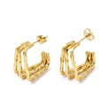 Aretes de acero triple cuadrado