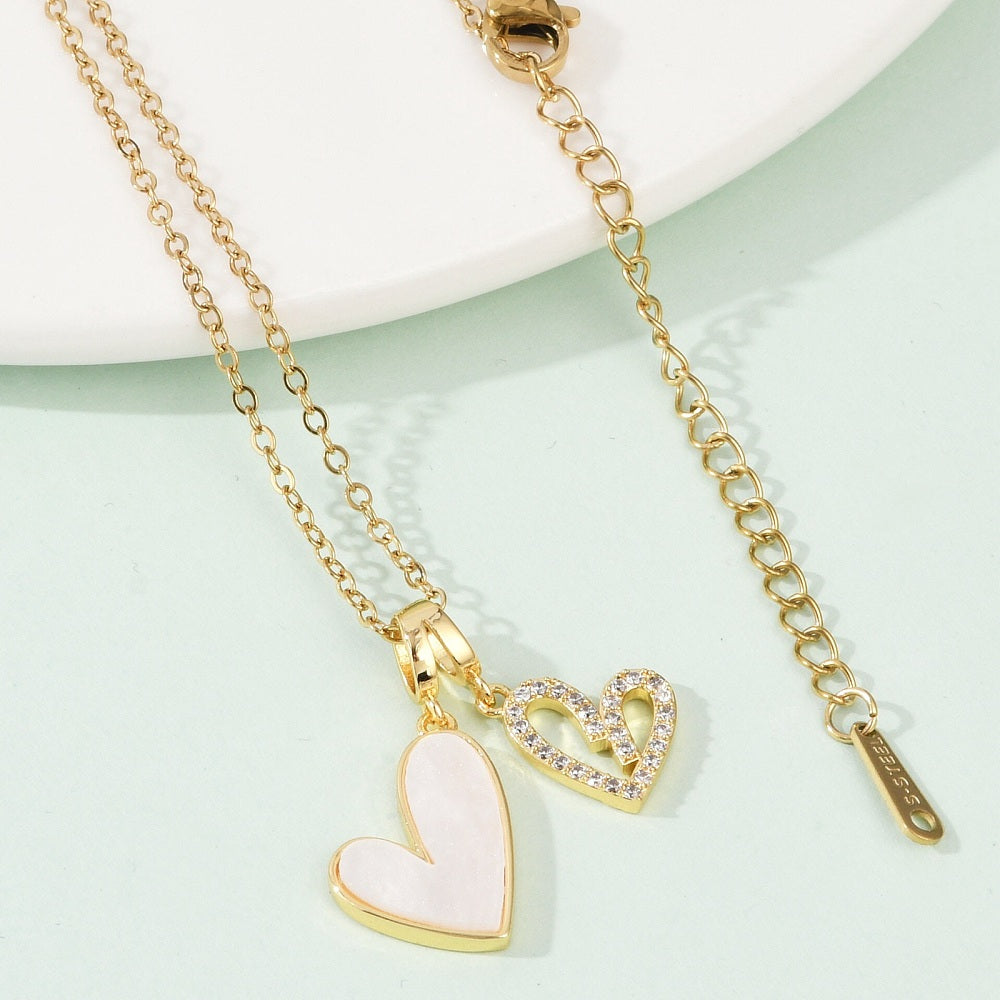 Cadena con dijes de Corazón