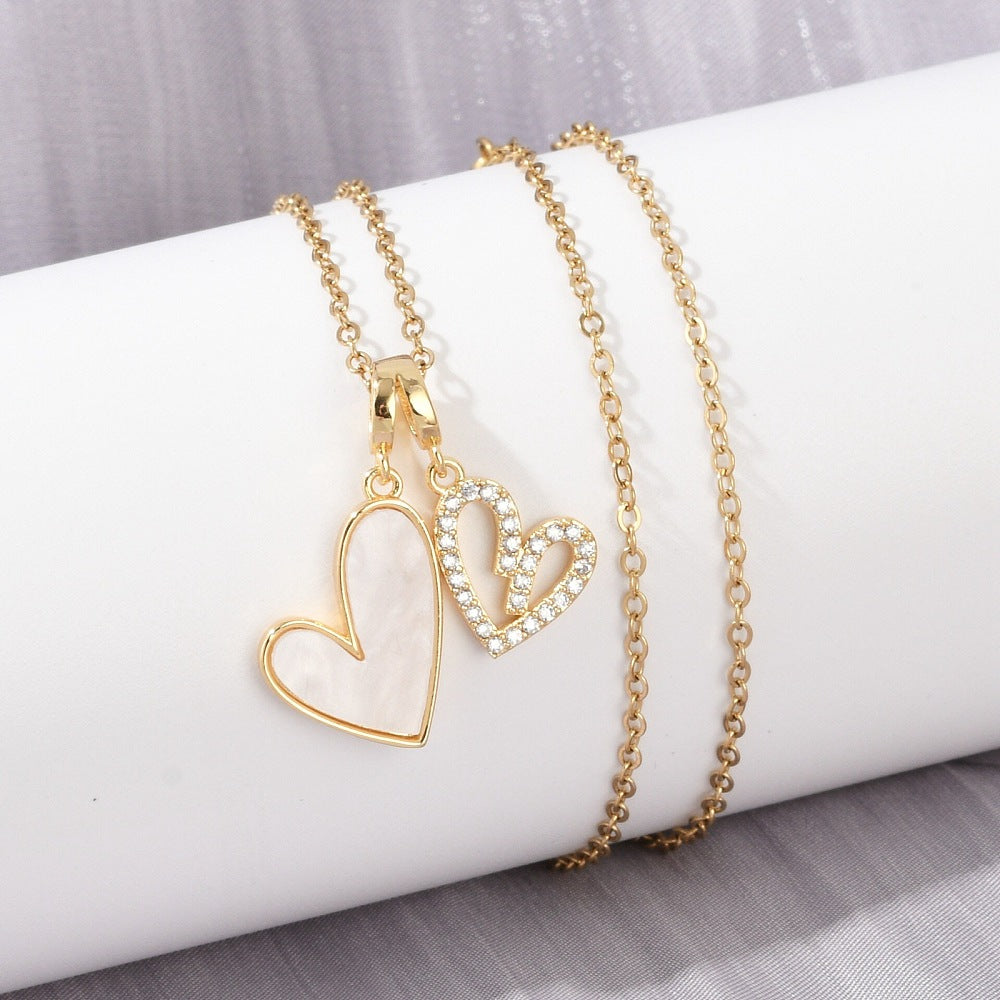 Cadena con dijes de Corazón