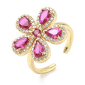 Anillo ajustable de Flor
