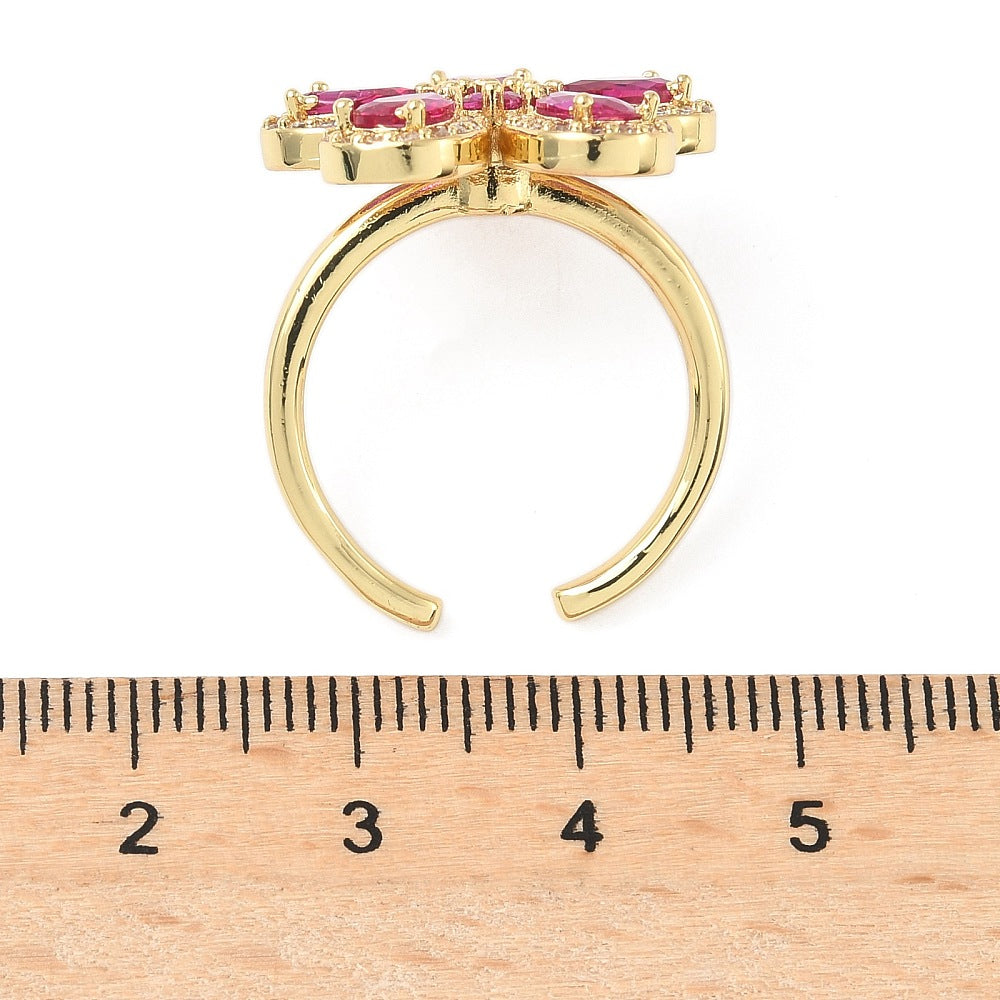 Anillo ajustable de Flor