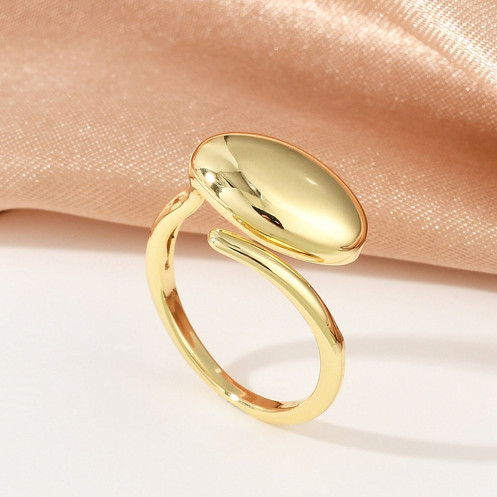 Anillo ajustable ovalado