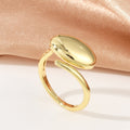 Anillo ajustable ovalado
