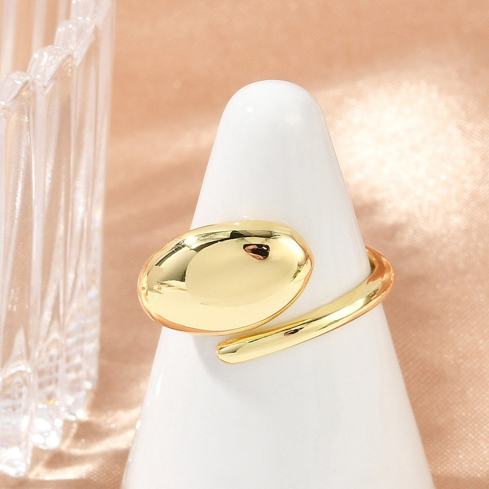 Anillo ajustable ovalado